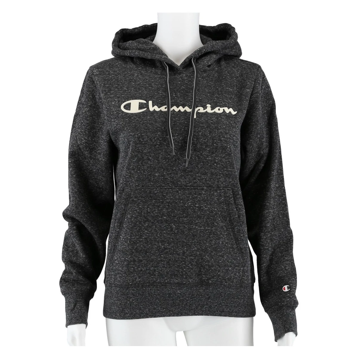 Champion Hoodie Sweatshirt Big Logo Print (gefüttert) Dunkelgrau Damen 3 Champion Hoodie Sweatshirt Big Logo Print (gefüttert) Dunkelgrau Damen