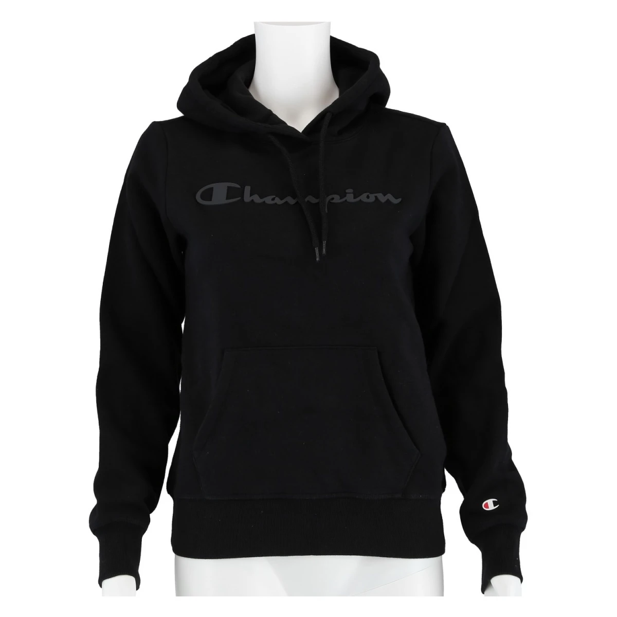 Champion Kapuzenpullover (Hoodie Gefüttert) American Classic Logo Schriftzug Schwarz/schwarz Damen 3 Champion Kapuzenpullover (Hoodie Gefüttert) American Classic Logo Schriftzug Schwarz/schwarz Damen