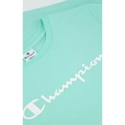 Champion Shirt (Baumwolle) Big Logo-Print Hellgrün Damen -Tnt Champion Geschaft CHAMPION 114911 GS101 S22 SHIRT 5 680x680 1