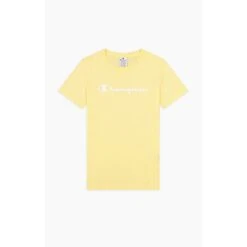 Champion Shirt (Baumwolle) Big Logo-Print Gelb Damen 10 Champion Shirt (Baumwolle) Big Logo-Print Gelb Damen -Tnt Champion Geschaft CHAMPION 114911 YS105 S22 SHIRT 4 1200x1200 1