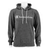 Champion Kapuzenpullover (Hoodie) Big Logo Print Dunkelgrau Meliert Herren -Tnt Champion Geschaft CHAMPION 214138 S20 EM502 HOODIE BIG LOGO 1 1200x1200 1