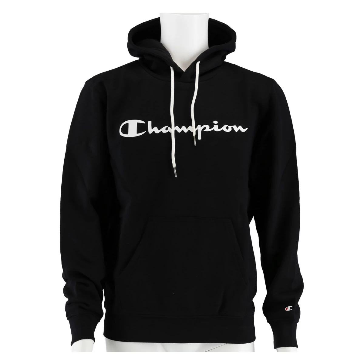 Champion Kapuzenpullover Hoodie Logo Print (gefüttert) 2021 Schwarz Herren 3 Champion Kapuzenpullover Hoodie Logo Print (gefüttert) 2021 Schwarz Herren