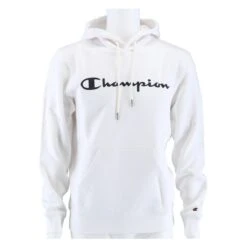 Champion Kapuzenpullover Hoodie Logo Print (gefüttert) Weiss Herren 15 Champion Kapuzenpullover Hoodie Logo Print (gefüttert) Weiss Herren -Tnt Champion Geschaft CHAMPION 214743 F20 WW001 HOODIE LOGO PRINT 1 1200x1200 1