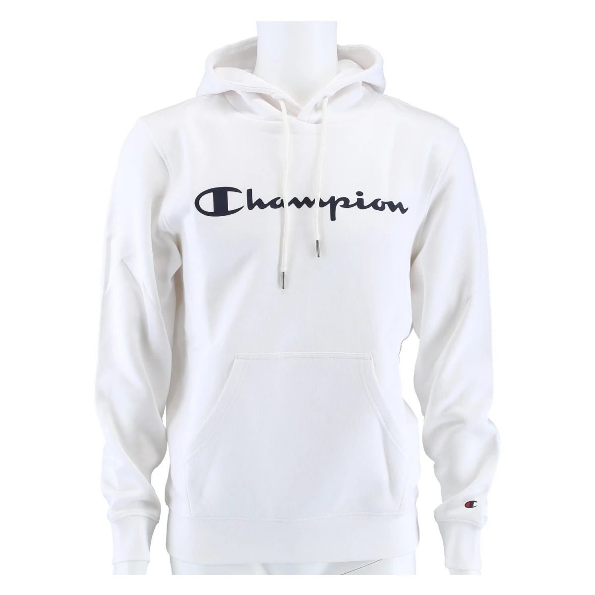 Champion Kapuzenpullover Hoodie Logo Print (gefüttert) Weiss Herren 9 Champion Kapuzenpullover Hoodie Logo Print (gefüttert) Weiss Herren – Bild 7