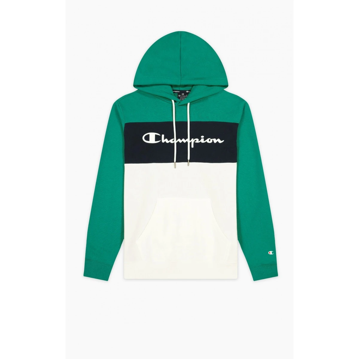 Champion Kapuzenpullover (Baumwoll-Hoodie) American Classic Weiss/grün Herren 5 Champion Kapuzenpullover (Baumwoll-Hoodie) American Classic Weiss/grün Herren – Bild 3