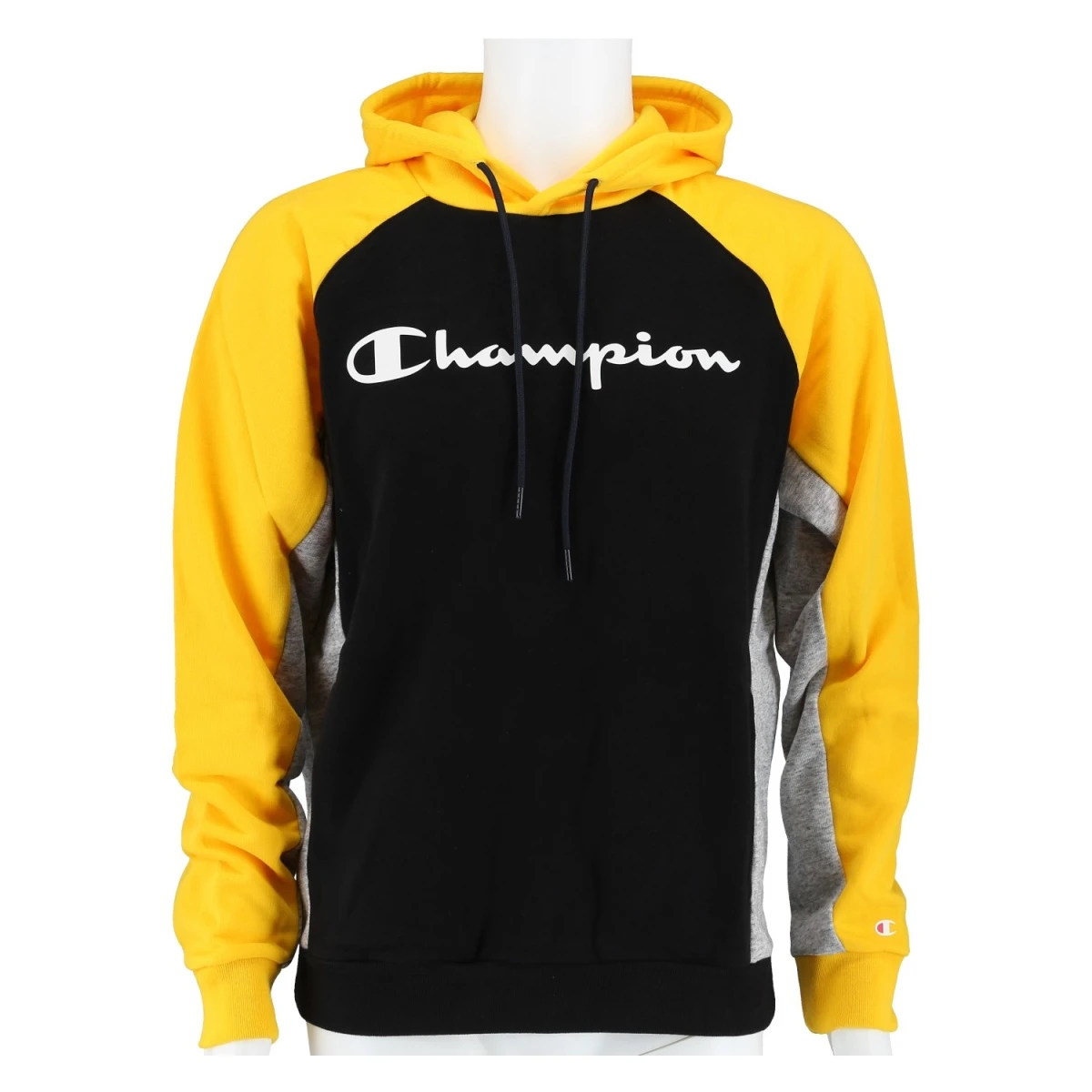 Champion Kapuzenpullover (Hoodie) American Classics Schwarz/gelb Herren 3 Champion Kapuzenpullover (Hoodie) American Classics Schwarz/gelb Herren