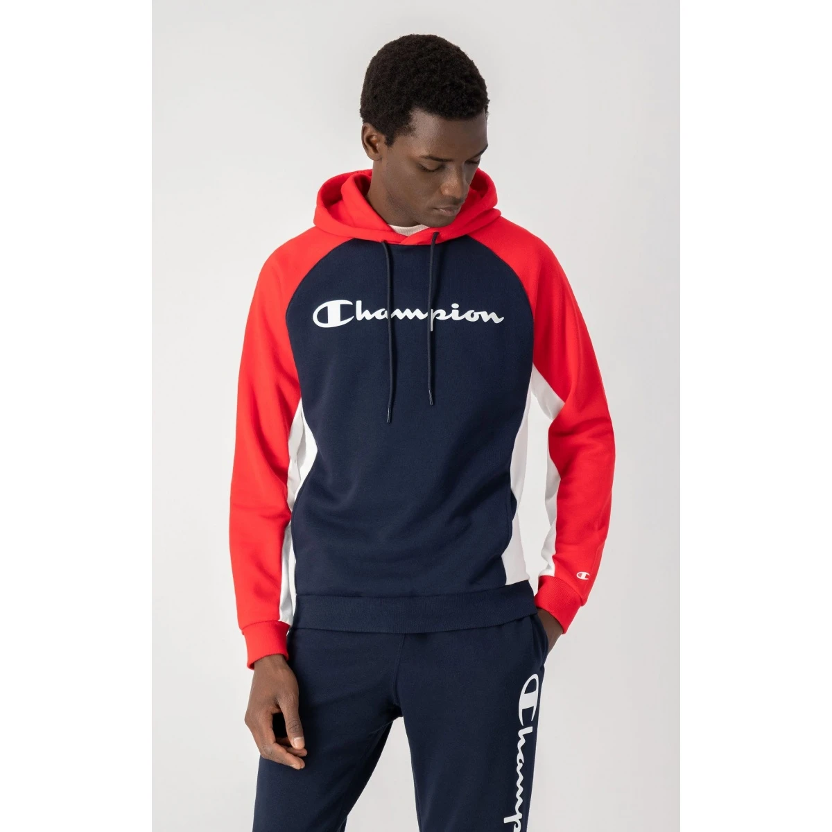 Champion Kapuzenpullover (Hoodie) American Classics Navyblau/rot Herren 2 Champion Kapuzenpullover (Hoodie) American Classics Navyblau/rot Herren