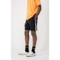 Champion Freizeithose Bermuda (Baumwolle) Kurz Jacquardpaspel 2022 Schwarz Herren