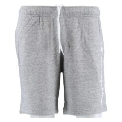 Champion Freizeithose Bermuda(Baumwolle) Kurz Logo Schriftzug Grau Herren