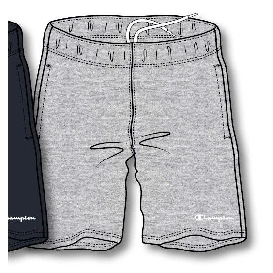 Champion Freizeithose Bermuda(Baumwolle) Kurz Logo Schriftzug Klein 2022 Grau Herren 3 Champion Freizeithose Bermuda(Baumwolle) Kurz Logo Schriftzug Klein 2022 Grau Herren