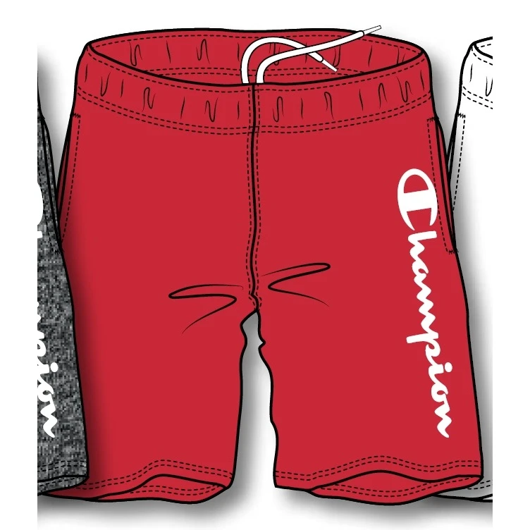 Champion Freizeithose Bermuda Kurz Logo Schriftzug Rot Herren 3 Champion Freizeithose Bermuda Kurz Logo Schriftzug Rot Herren