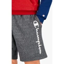 Champion Freizeithose Bermuda Kurz Logo Schriftzug Dunkelgrau Herren -Tnt Champion Geschaft Champion 215098 em502 Bermuda204 1200x1200 1