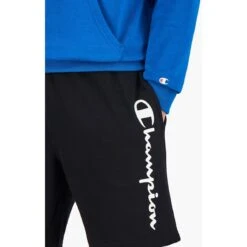 Champion Freizeithose Bermuda Kurz Logo Schriftzug Schwarz Herren -Tnt Champion Geschaft Champion 215098 kk001 Bermuda203 1200x1200 1
