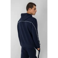 Champion Kapuzenpullover (Hoodie) Aus Baumwollfleece In Farbblockoptik Dunkelblau/grau Herren -Tnt Champion Geschaft Champion Kapuzenpullover Farbblockoptik 217850 BS501 2 944x944 1