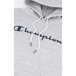 Champion Kapuzenpullover (Hoodie) Aus Baumwollfleece Big Logo Print Hellgrau Herren -Tnt Champion Geschaft Champion Kapuzenpullover Herren 218282 EM021 3 945x945 1