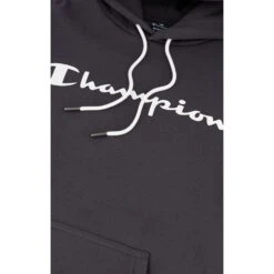 Champion Kapuzenpullover (Hoodie) Aus Baumwollfleece Big Logo Print Dunkelgrau/weiss Herren -Tnt Champion Geschaft Champion Kapuzenpullover Herren 218282 ES509 3 946x946 1
