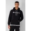 Champion Kapuzenpullover (Hoodie) Aus Baumwollfleece Big Logo Print Schwarz/weiss Herren 1 Champion Kapuzenpullover (Hoodie) Aus Baumwollfleece Big Logo Print Schwarz/weiss Herren -Tnt Champion Geschaft Champion Kapuzenpullover Herren 218282 KK001 1 945x945 1