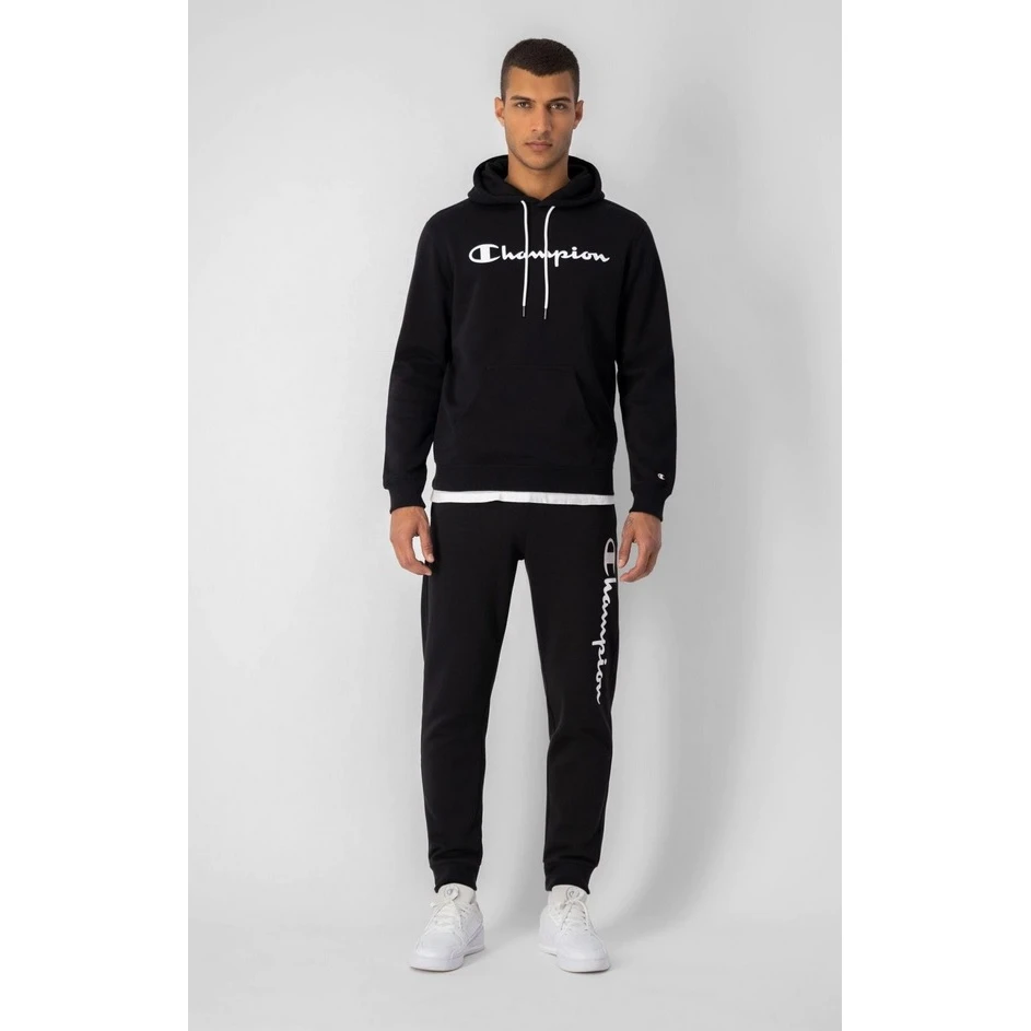 Champion Kapuzenpullover (Hoodie) Aus Baumwollfleece Big Logo Print Schwarz/weiss Herren 6 Champion Kapuzenpullover (Hoodie) Aus Baumwollfleece Big Logo Print Schwarz/weiss Herren – Bild 4