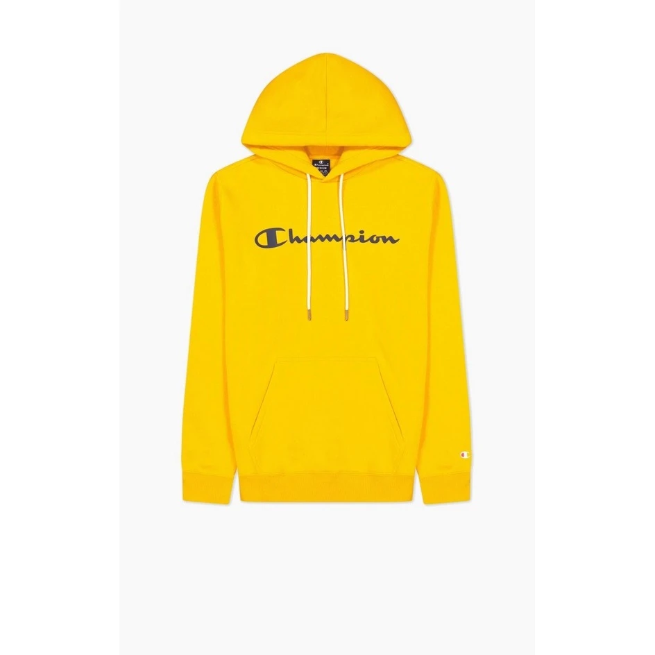 Champion Kapuzenpullover (Hoodie) Aus Baumwollfleece Big Logo Print Gelb/schwarz Herren 7 Champion Kapuzenpullover (Hoodie) Aus Baumwollfleece Big Logo Print Gelb/schwarz Herren – Bild 5