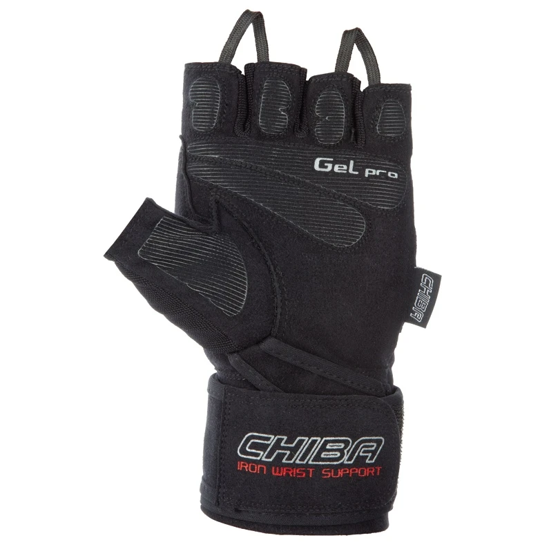 Chiba Handschuhe Fitness Iron II Schwarz 4 Chiba Handschuhe Fitness Iron II Schwarz – Bild 2