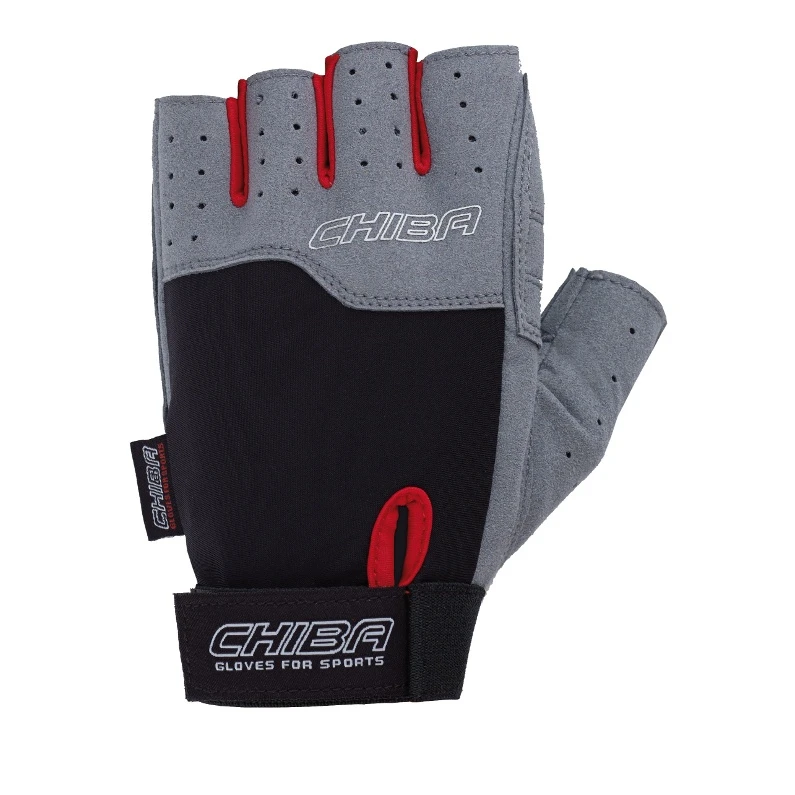Chiba Fitness Handschuhe Power Schwarz/grau 3 Chiba Fitness Handschuhe Power Schwarz/grau