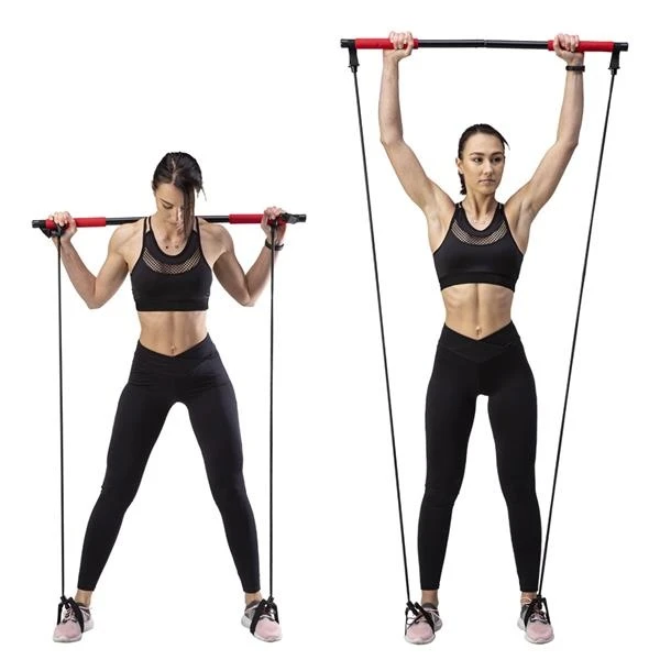 HMS Fitness Pilates Stange DC30 92cm, Bis 13kg Schwarz/rot 9 HMS Fitness Pilates Stange DC30 92cm, Bis 13kg Schwarz/rot – Bild 7