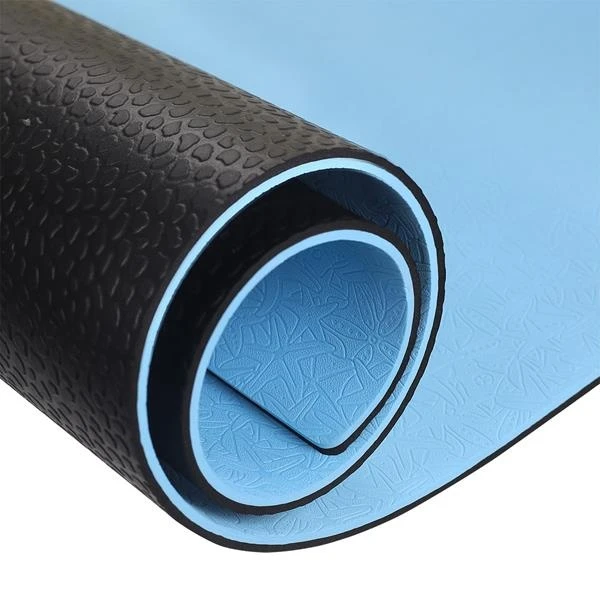 HMS Fitness YM06 Fitness-/Yogamatte Premium Blau/schwarz 180x60x0,8cm 4 HMS Fitness YM06 Fitness-/Yogamatte Premium Blau/schwarz 180x60x0,8cm – Bild 2
