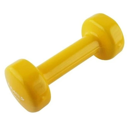 HMS Fitness 17023 Kurzhantel Aus Gusseisen Mit Vinylbeschichtung 1kg Gelb - 1 Stück 4 HMS Fitness 17023 Kurzhantel Aus Gusseisen Mit Vinylbeschichtung 1kg Gelb - 1 Stück – Bild 2