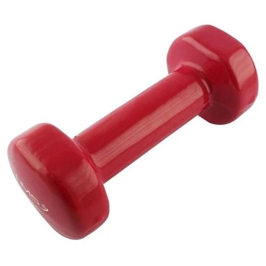 HMS Fitness 17023 Kurzhantel Aus Gusseisen Mit Vinylbeschichtung 2kg Rot- 1 Stück 4 HMS Fitness 17023 Kurzhantel Aus Gusseisen Mit Vinylbeschichtung 2kg Rot- 1 Stück – Bild 2