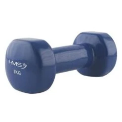 HMS Fitness 17023 Kurzhantel Aus Gusseisen Mit Vinylbeschichtung 3kg Blau - 1 Stück