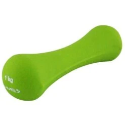 HMS Fitness Kurzhantel (Gusseisen Mit Neoprenbeschichtung) 1kg Grün - 1 Stück