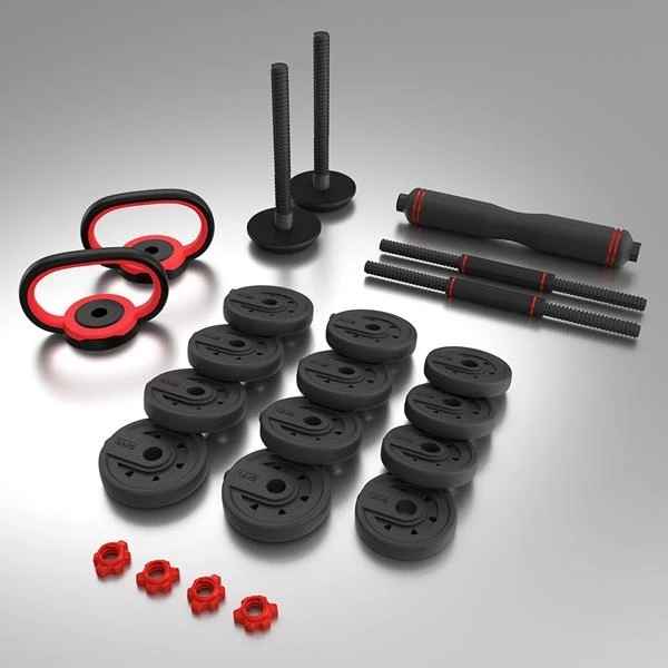 HMS Fitness SGX120 (2 Teile) Pro Set 6-in-1 Set Mit Gewichten 20kg 4 HMS Fitness SGX120 (2 Teile) Pro Set 6-in-1 Set Mit Gewichten 20kg – Bild 2