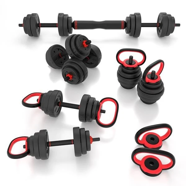 HMS Fitness SGX120 (2 Teile) Pro Set 6-in-1 Set Mit Gewichten 20kg 3 HMS Fitness SGX120 (2 Teile) Pro Set 6-in-1 Set Mit Gewichten 20kg