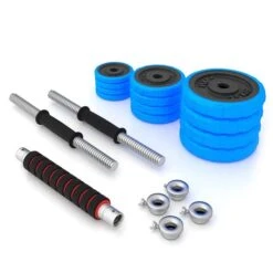 HMS Fitness Kurzhantel-Langhantelset SGG30 Bar Mit Gummibedeckung - Set 30kg -Tnt Champion Geschaft HMS 17 59 133 Set hantel 4 600x600 1