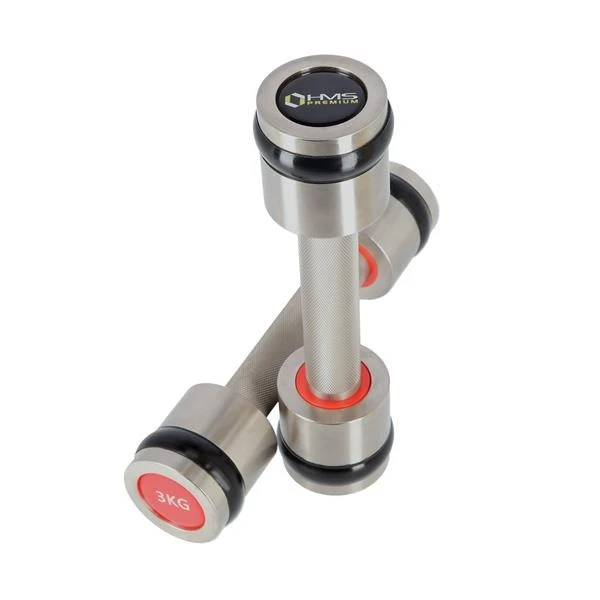 HMS Fitness Kurzhantel Premium HH03 Verchromt 2x3kg 5 HMS Fitness Kurzhantel Premium HH03 Verchromt 2x3kg – Bild 3