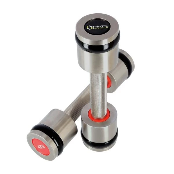 HMS Fitness Premium HH04 Verchromte Kurzhantel 2x4kg 4 HMS Fitness Premium HH04 Verchromte Kurzhantel 2x4kg – Bild 2