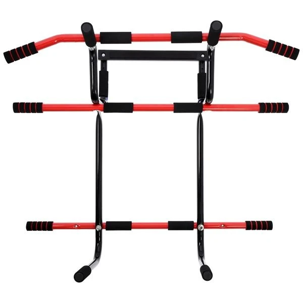 HMS Fitness DD12 Multifunktionales Türreck (Klimmzugstange) Schwarz/rot 3 HMS Fitness DD12 Multifunktionales Türreck (Klimmzugstange) Schwarz/rot