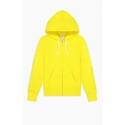 Champion Kapuzenjacke (Baumwoll Hoodie Full Zip) Color & Logo Gelb Damen