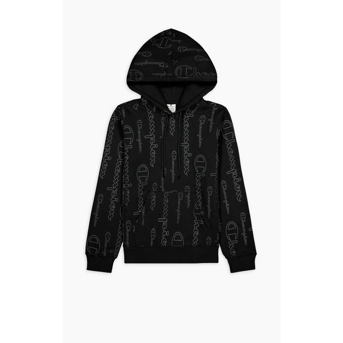 Champion Kapuzenpullover (Hoodie) American Classic Graphic Logo Schriftzug Schwarz Damen 4 Champion Kapuzenpullover (Hoodie) American Classic Graphic Logo Schriftzug Schwarz Damen – Bild 2