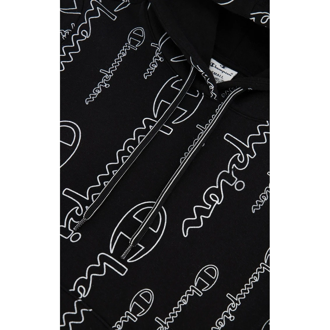 Champion Kapuzenpullover (Hoodie) American Classic Graphic Logo Schriftzug Schwarz Damen 5 Champion Kapuzenpullover (Hoodie) American Classic Graphic Logo Schriftzug Schwarz Damen – Bild 3