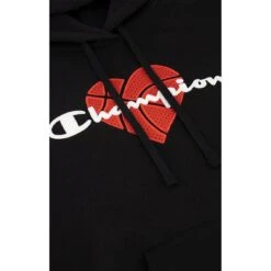 Champion Kapuzenpullover (Hoodie Gefüttert) Logo Mit Basketballherz-Print Schwarz Damen 9 Champion Kapuzenpullover (Hoodie Gefüttert) Logo Mit Basketballherz-Print Schwarz Damen -Tnt Champion Geschaft chpeu 114772 kk001 full alt1 1133x1133 1
