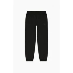 Champion Jogginghose Aus Baumwollfrottee Mit Kleinem Logo-Schriftzug Lang Schwarz Herren