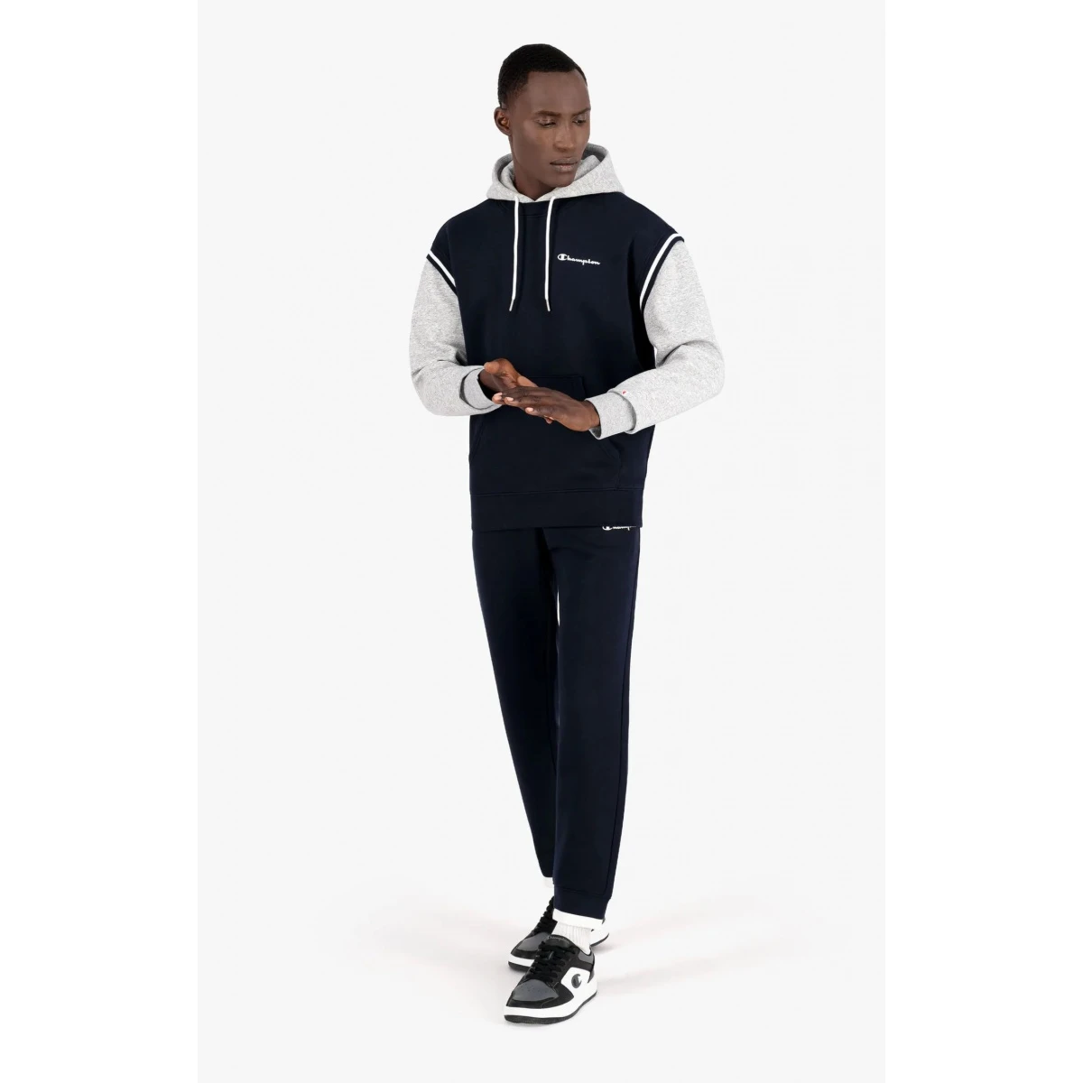 Champion Kapuzenpullover (Baumwoll-Hoodie) Kontrastfarben Mit Kleinem Logo Navyblau Herren 7 Champion Kapuzenpullover (Baumwoll-Hoodie) Kontrastfarben Mit Kleinem Logo Navyblau Herren – Bild 5