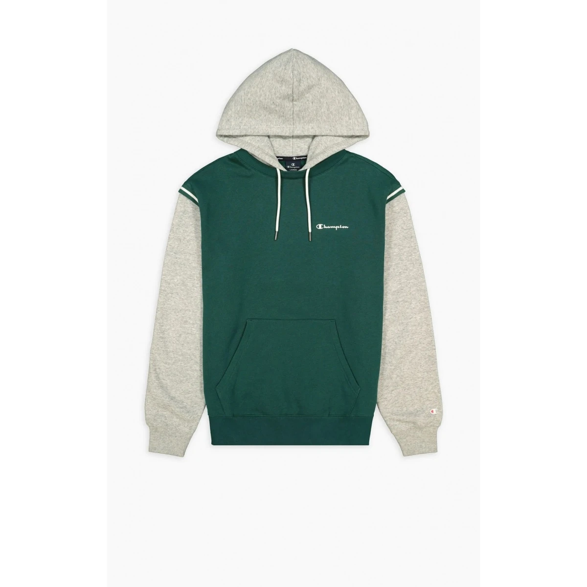 Champion Kapuzenpullover (Baumwoll-Hoodie) Kontrastfarben Mit Kleinem Logo 2021 Grün Herren 4 Champion Kapuzenpullover (Baumwoll-Hoodie) Kontrastfarben Mit Kleinem Logo 2021 Grün Herren – Bild 2