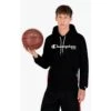 Champion Kapuzenpullover (Fleece Baumwoll-Hoodie) Off Court Mit USA-Logo Schwarz Herren -Tnt Champion Geschaft chpeu 216893 kk001 full crop 1200x1200 1