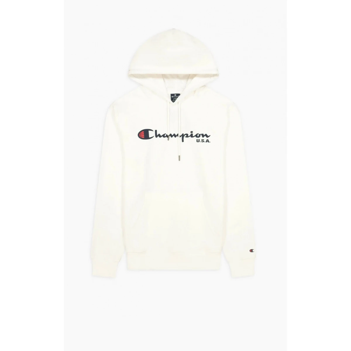 Champion Kapuzenpullover (Fleece Baumwoll-Hoodie) Off Court Mit USA-Logo Weiss Herren 4 Champion Kapuzenpullover (Fleece Baumwoll-Hoodie) Off Court Mit USA-Logo Weiss Herren – Bild 2