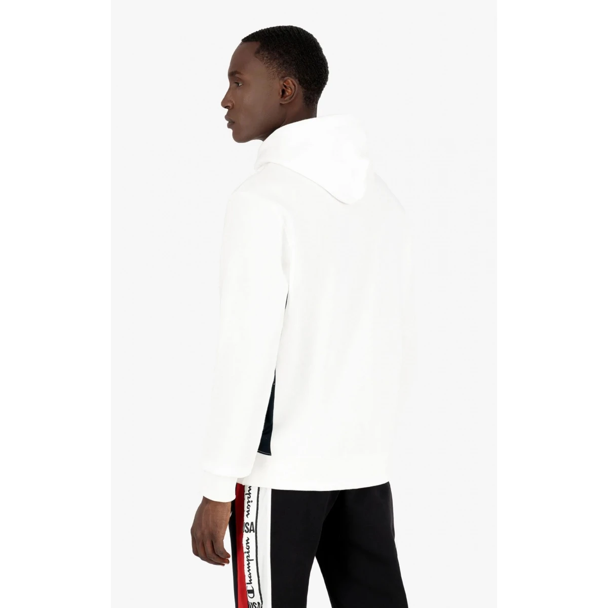 Champion Kapuzenpullover (Fleece Baumwoll-Hoodie) Off Court Mit USA-Logo Weiss Herren 6 Champion Kapuzenpullover (Fleece Baumwoll-Hoodie) Off Court Mit USA-Logo Weiss Herren – Bild 4